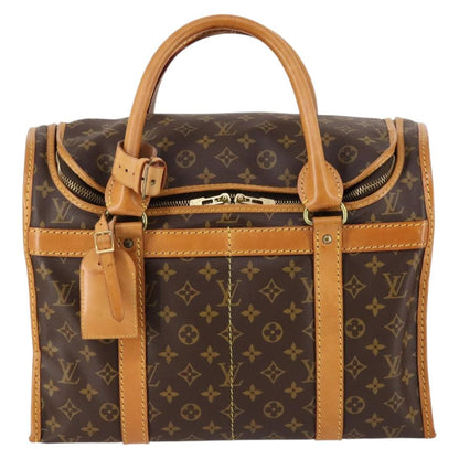 Louis Vuitton Dog Carrier Bag Monogram Canvas, BROWN, CANVAS, Travel bag