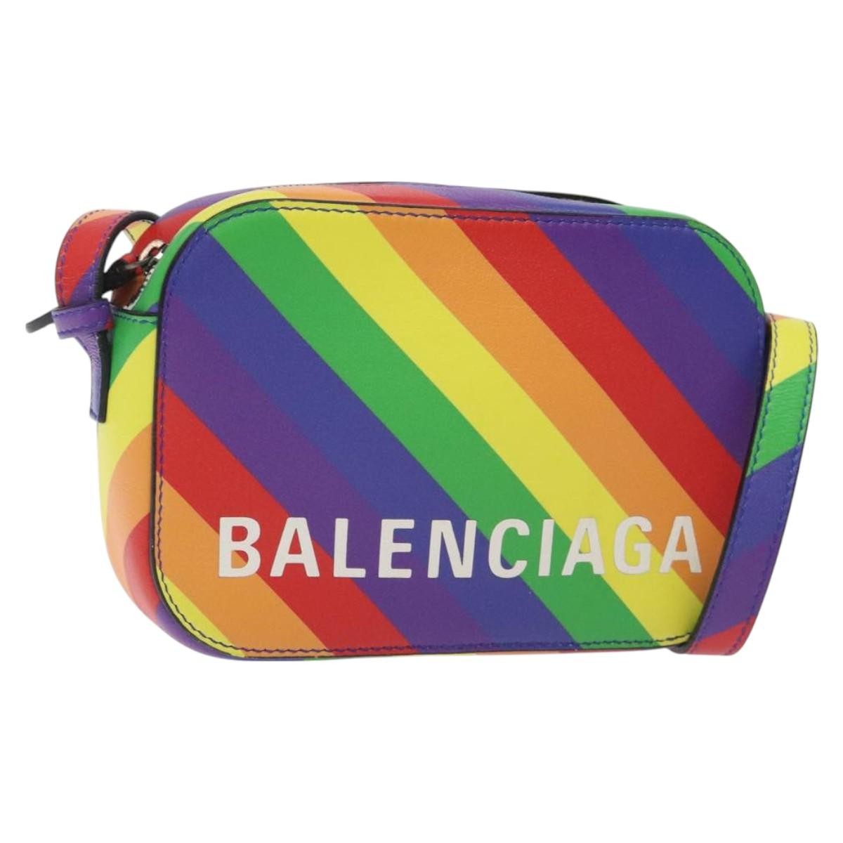 Balenciaga Everyday Camera Bag Printed Leather, MULTICOLOUR, LEATHER, Crossbody bag