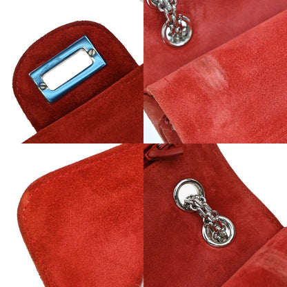 Chanel Reissue 2.55 Flap Bag Quilted Suede with Metallic Calfskin, RED, SUEDE, Shoulder bag