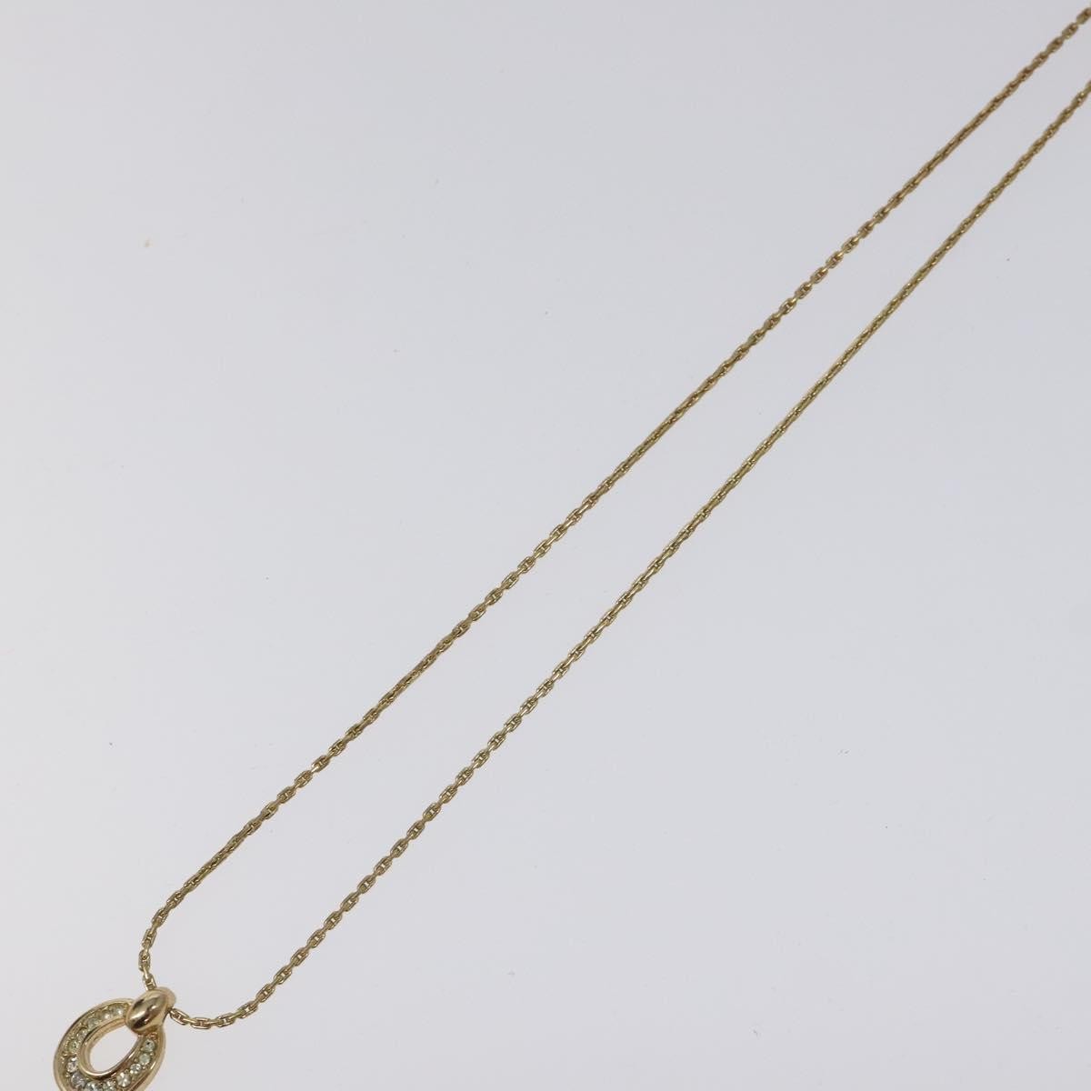 Christian Dior CD Pendant Necklace Gold-plated, GOLD, METAL, Necklace