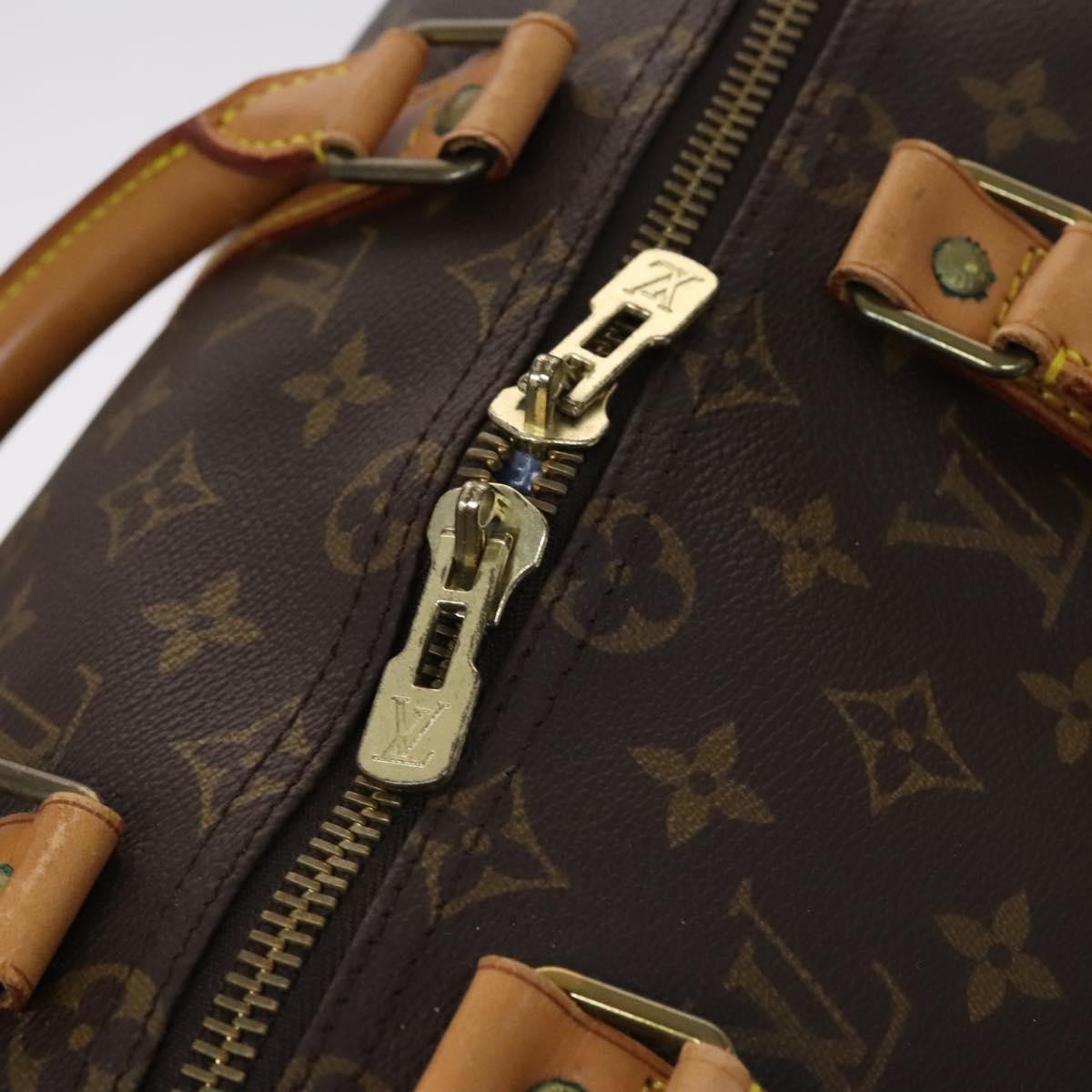 Louis Vuitton Keepall Bag Monogram Canvas, BROWN, CANVAS, Travel bag