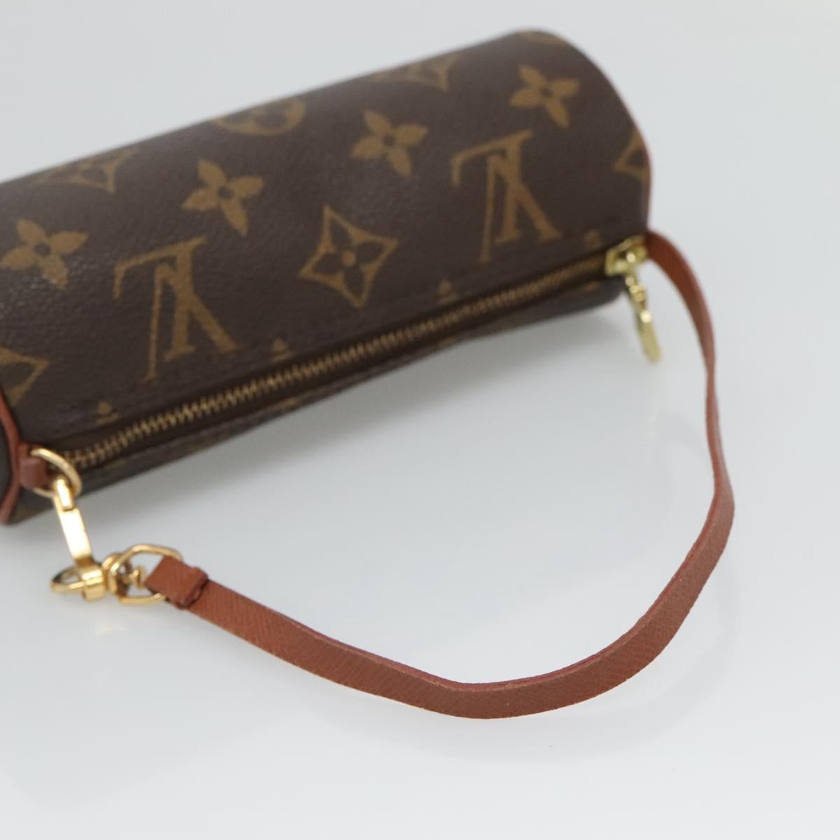 Louis Vuitton Papillon Pochette Monogram Canvas, BROWN, CANVAS, Clutche & pouche