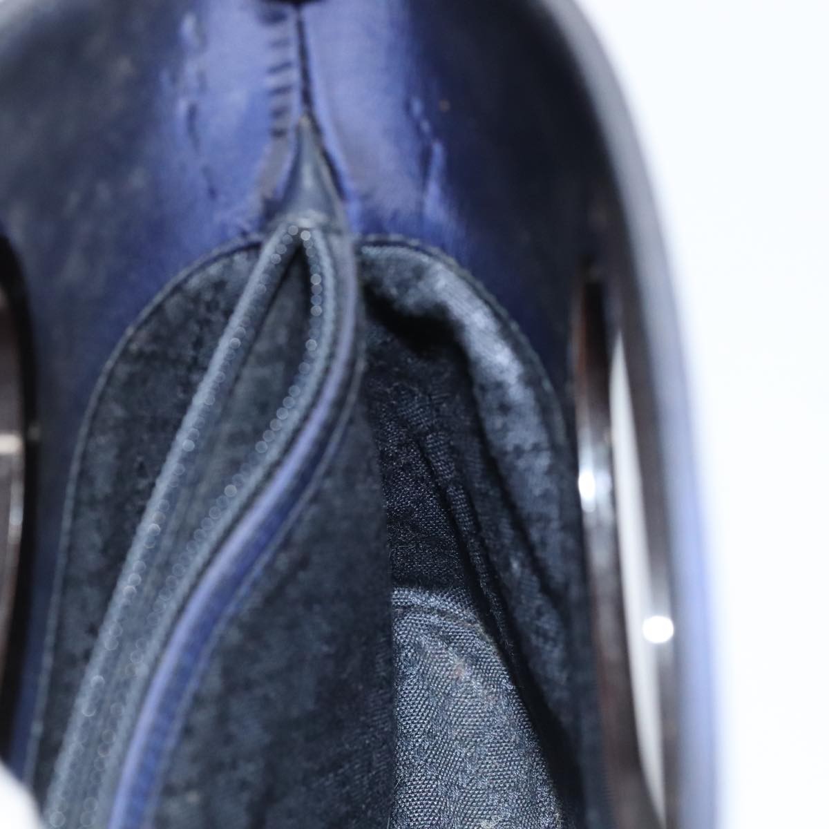 Gucci Vintage Handbag Nylon, BLUE, NYLON, Handbag