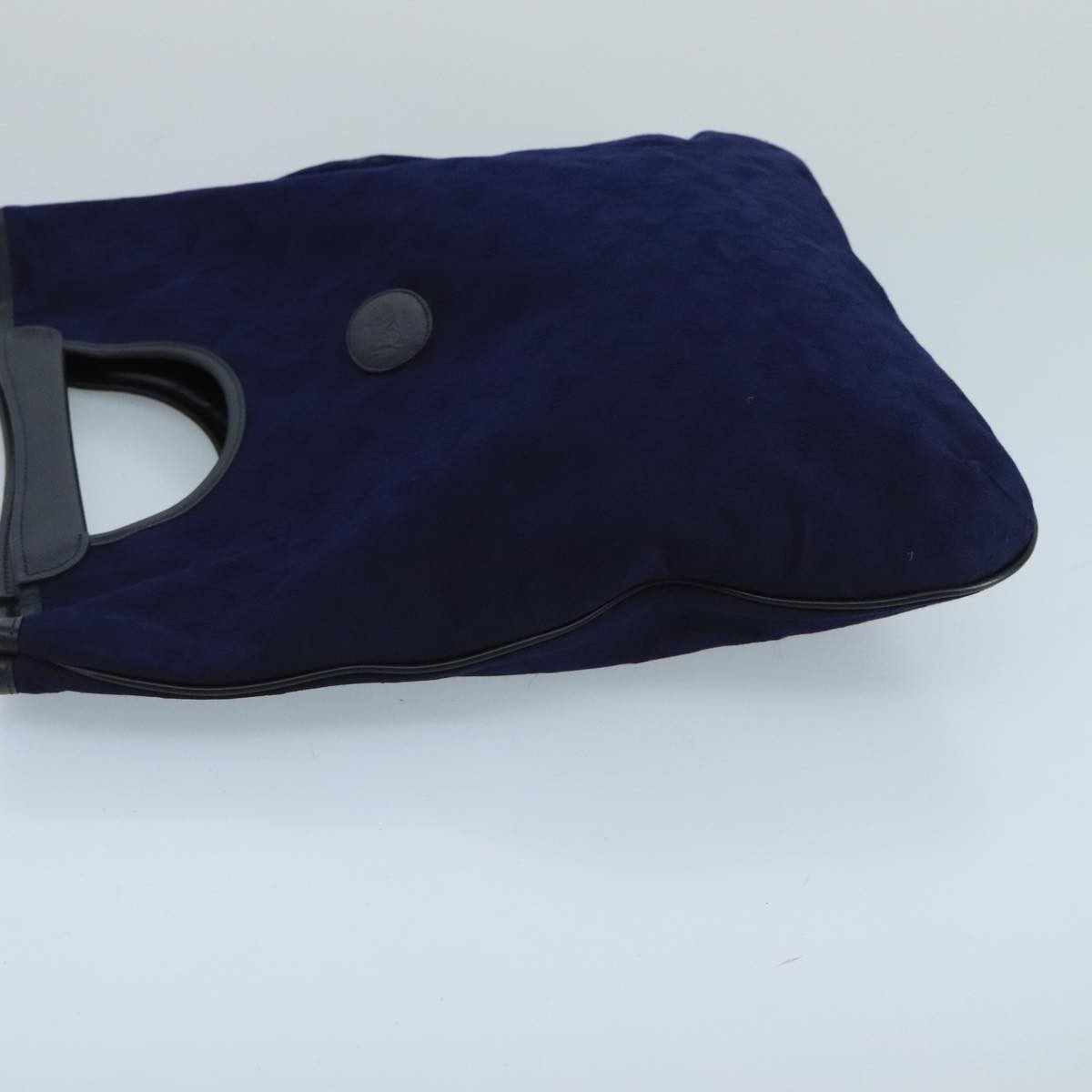 Celine C Macadam Handbag Canvas, NAVY, CANVAS, Handbag