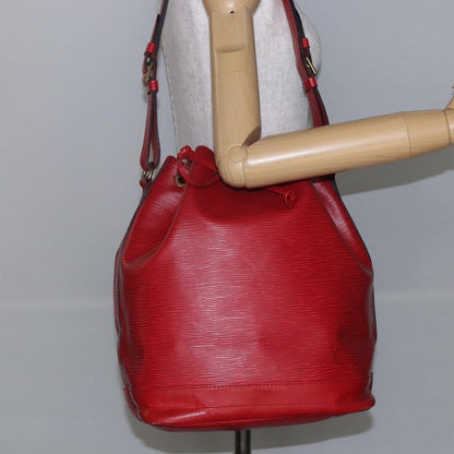 Louis Vuitton Noe Handbag Epi leather, RED, LEATHER, Shoulder bag
