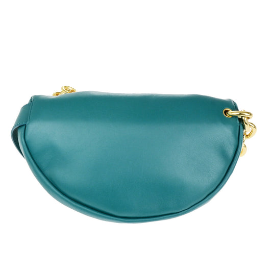 Bottega Veneta The Chain Pouch Leather, GREEN, LEATHER, Clutche & pouche