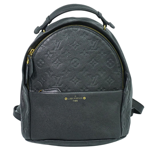 Louis Vuitton Sorbonne Backpack Monogram Empreinte Leather, BLACK, LEATHER, Backpack