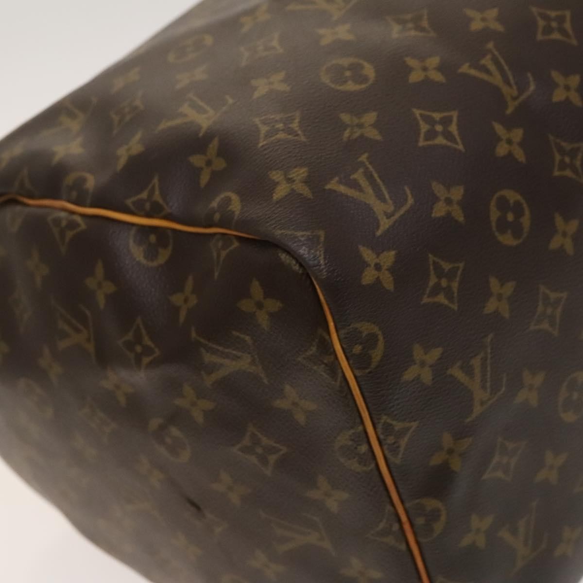 Louis Vuitton Keepall Bag Monogram Canvas, BROWN, CANVAS, Travel bag