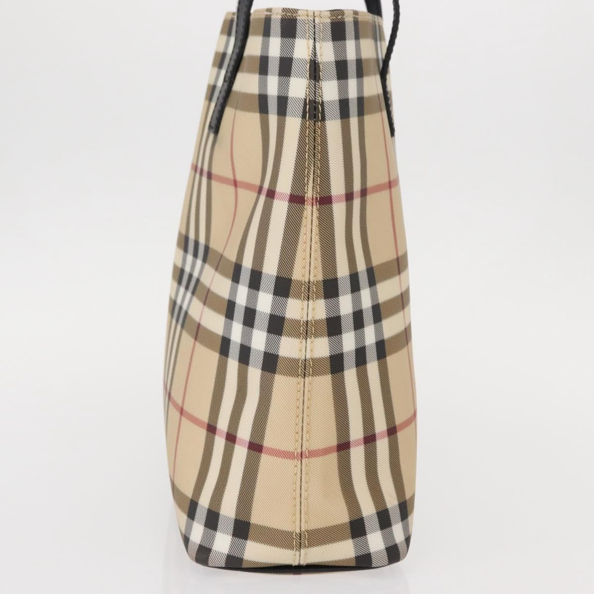 Burberry Top Handle Tote Nova Check Canvas, BEIGE, CANVAS, Handbag