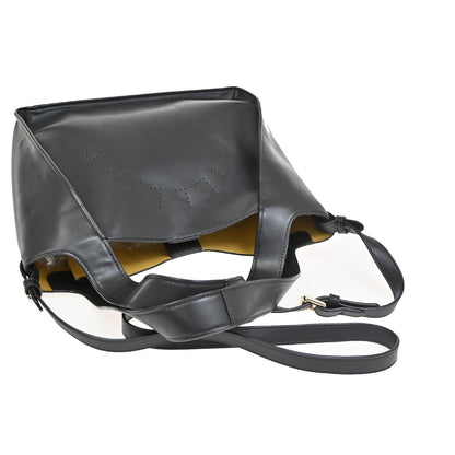 Stella McCartney Alter Tote Perforated Faux Leather, BLACK, FAUX_FUR, Tote bag