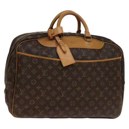 Louis Vuitton Alize Bag Monogram Canvas, BROWN, CANVAS, Travel bag