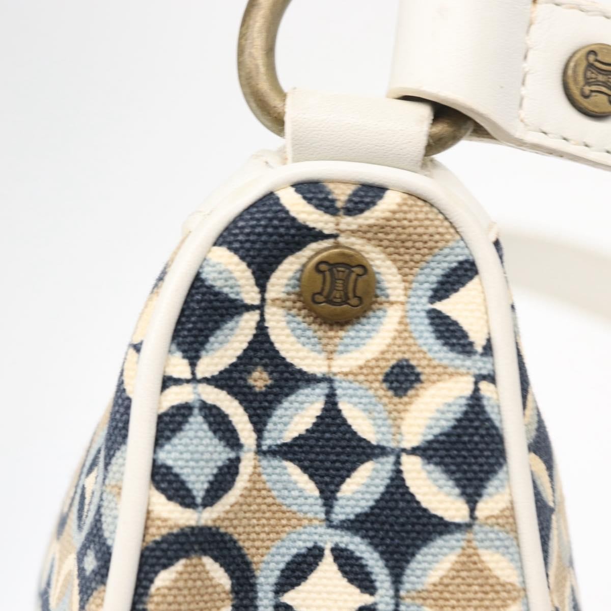 Celine Vintage Pochette Shoulder Bag Canvas, NAVY, CANVAS, Clutche & pouche