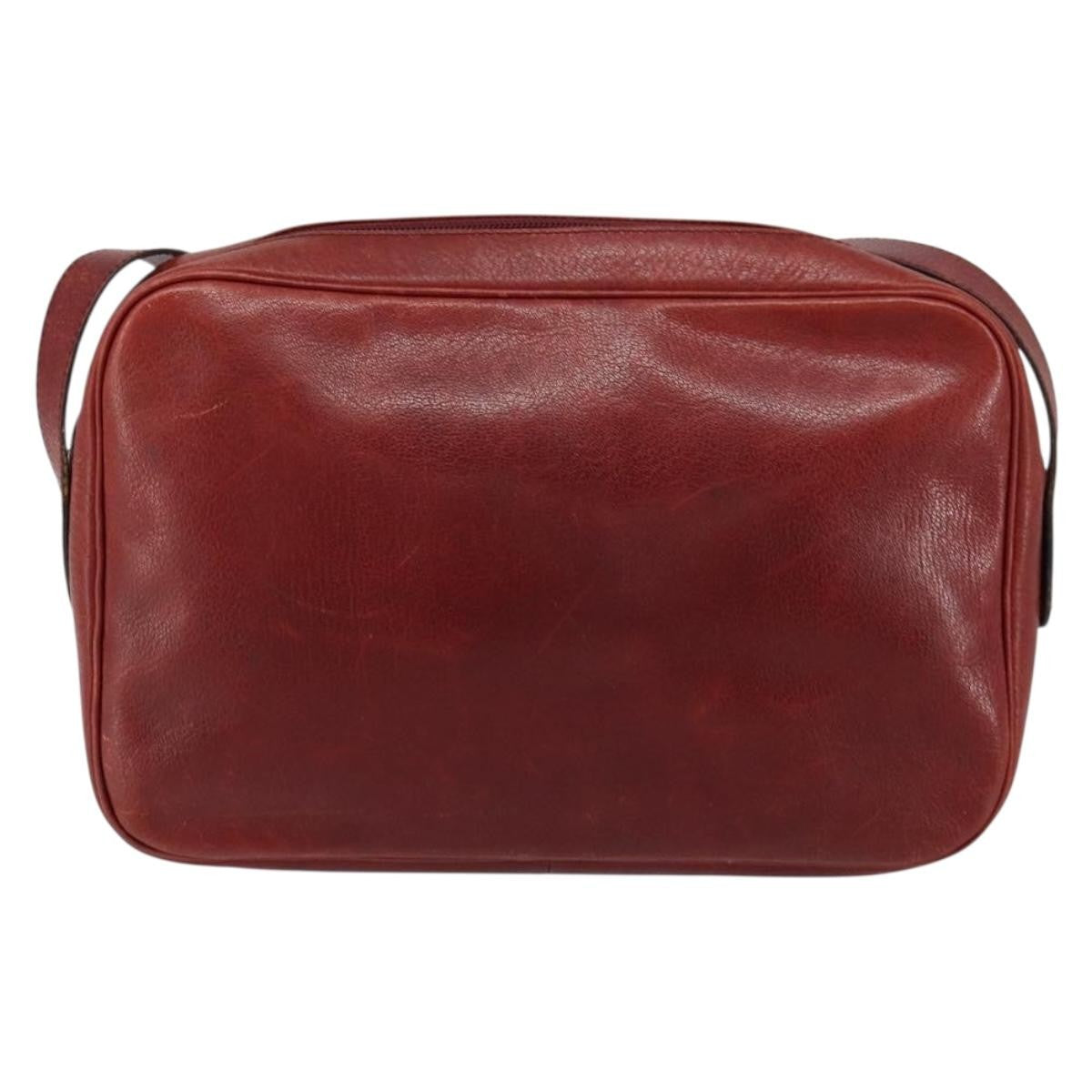 Christian Dior Vintage Shoulder Bag Leather, RED, LEATHER, Shoulder bag