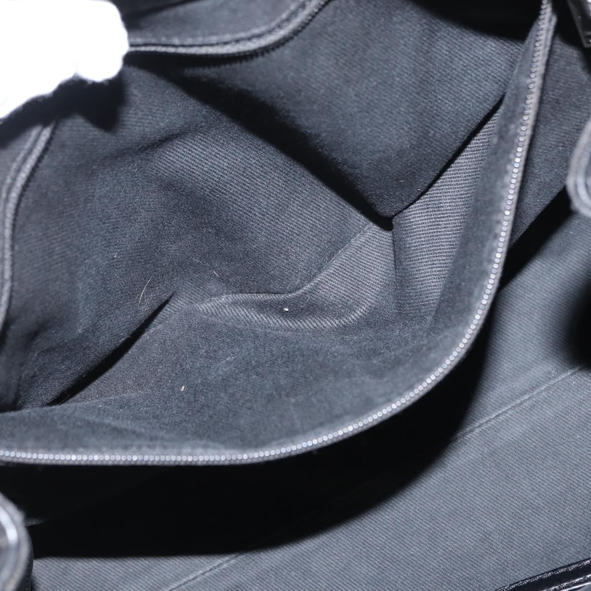 Chanel Vintage CC Charm Tote Chevron Canvas, BLACK, CANVAS, Tote bag