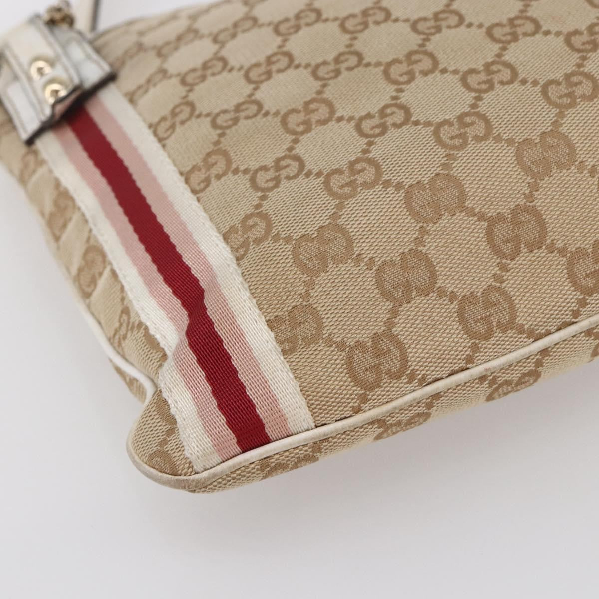 Gucci Jolicoeur Messenger Bag GG Canvas, BEIGE, CANVAS, Shoulder bag