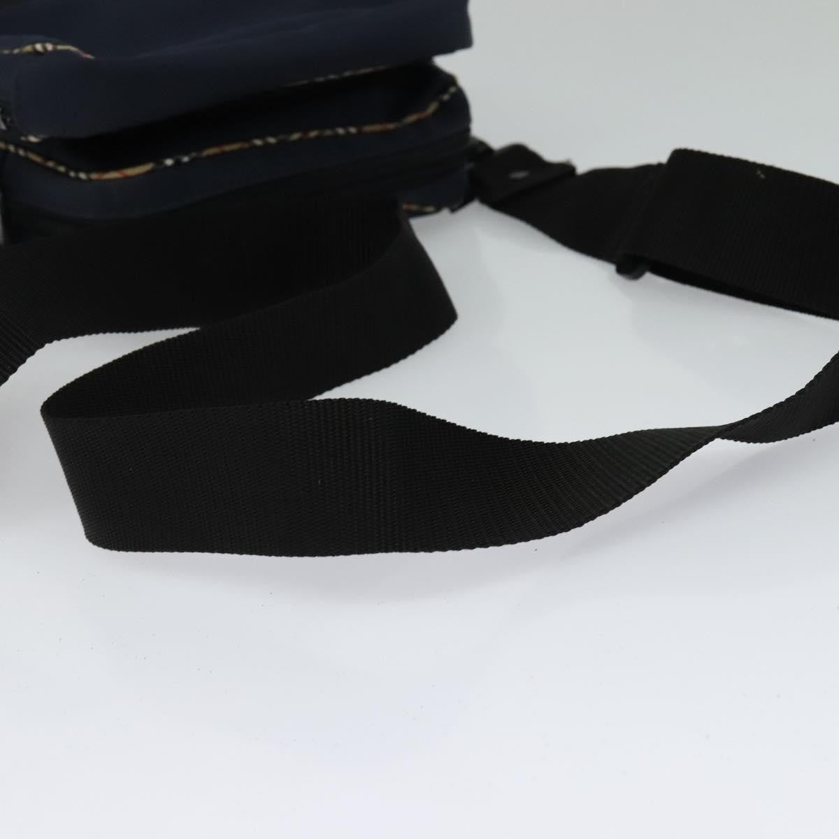 Burberry Vintage Shoulder Bag Nylon, NAVY, NYLON, Shoulder bag