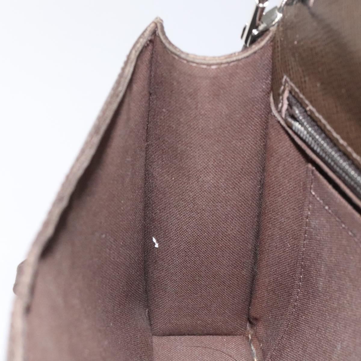 Louis Vuitton Belaia Clutch Taiga Leather, BROWN, LEATHER, Clutche & pouche