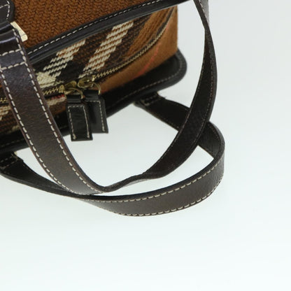 Burberry Blue Label Handbag Wool, BROWN, WOOL, Handbag