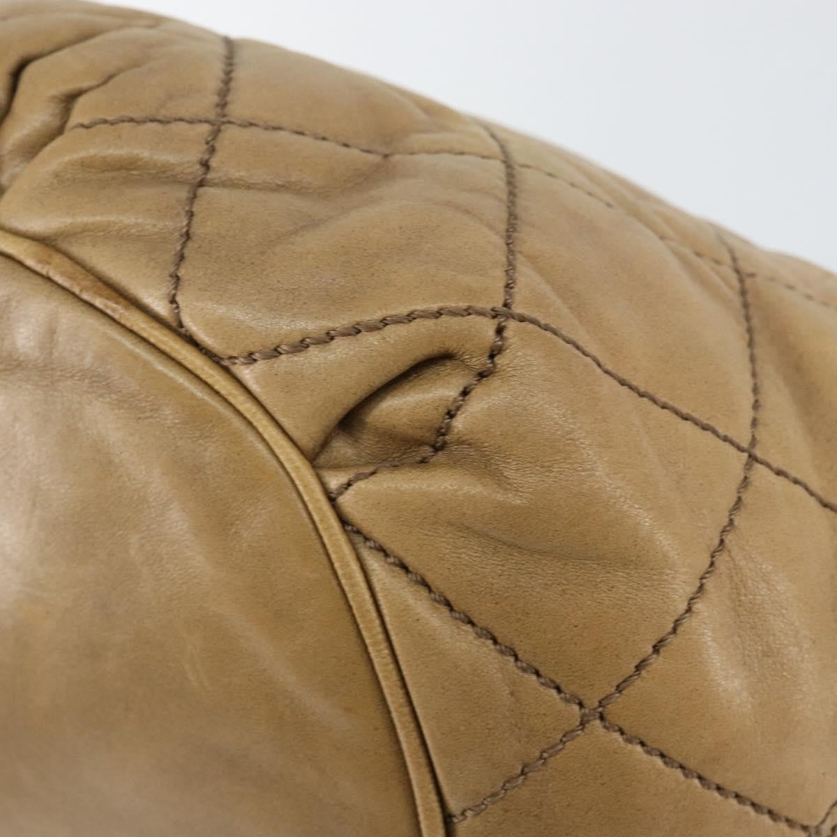 Chanel Cloudy Bundle Hobo Quilted Lambskin, BROWN, LEATHER, Handbag