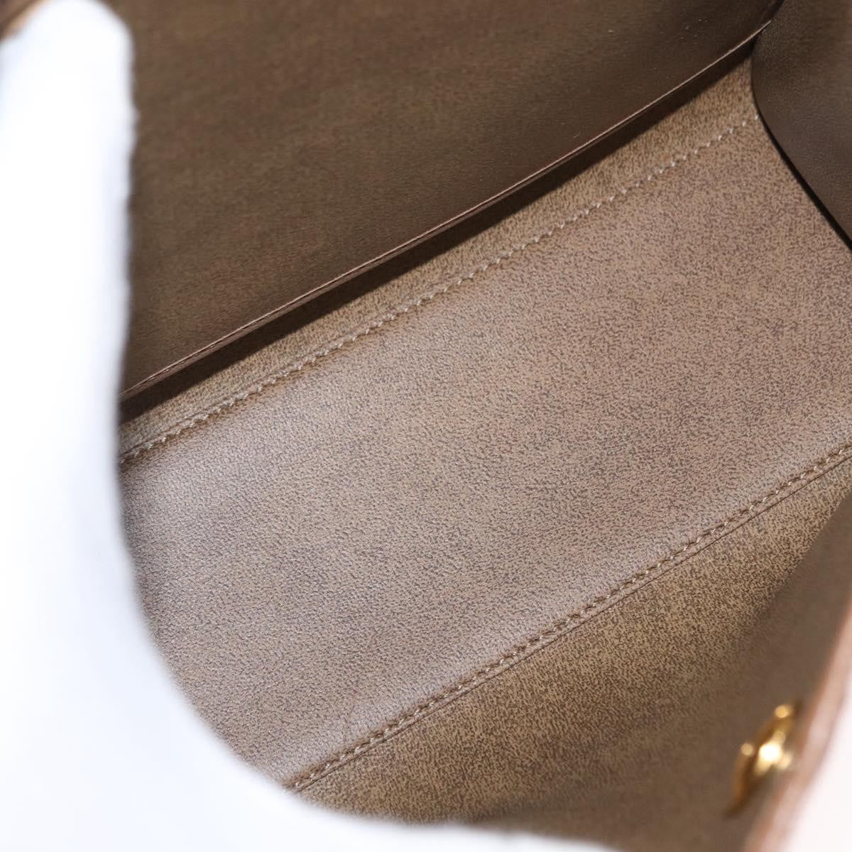 Christian Dior Vintage Honeycomb Handbag Canvas Leather, BEIGE, CANVAS, Handbag