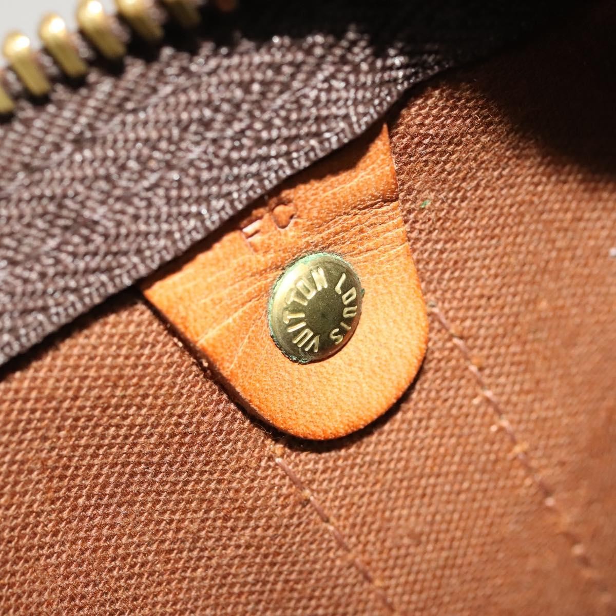 Louis Vuitton Keepall Bag Monogram Canvas, BROWN, CANVAS, Travel bag
