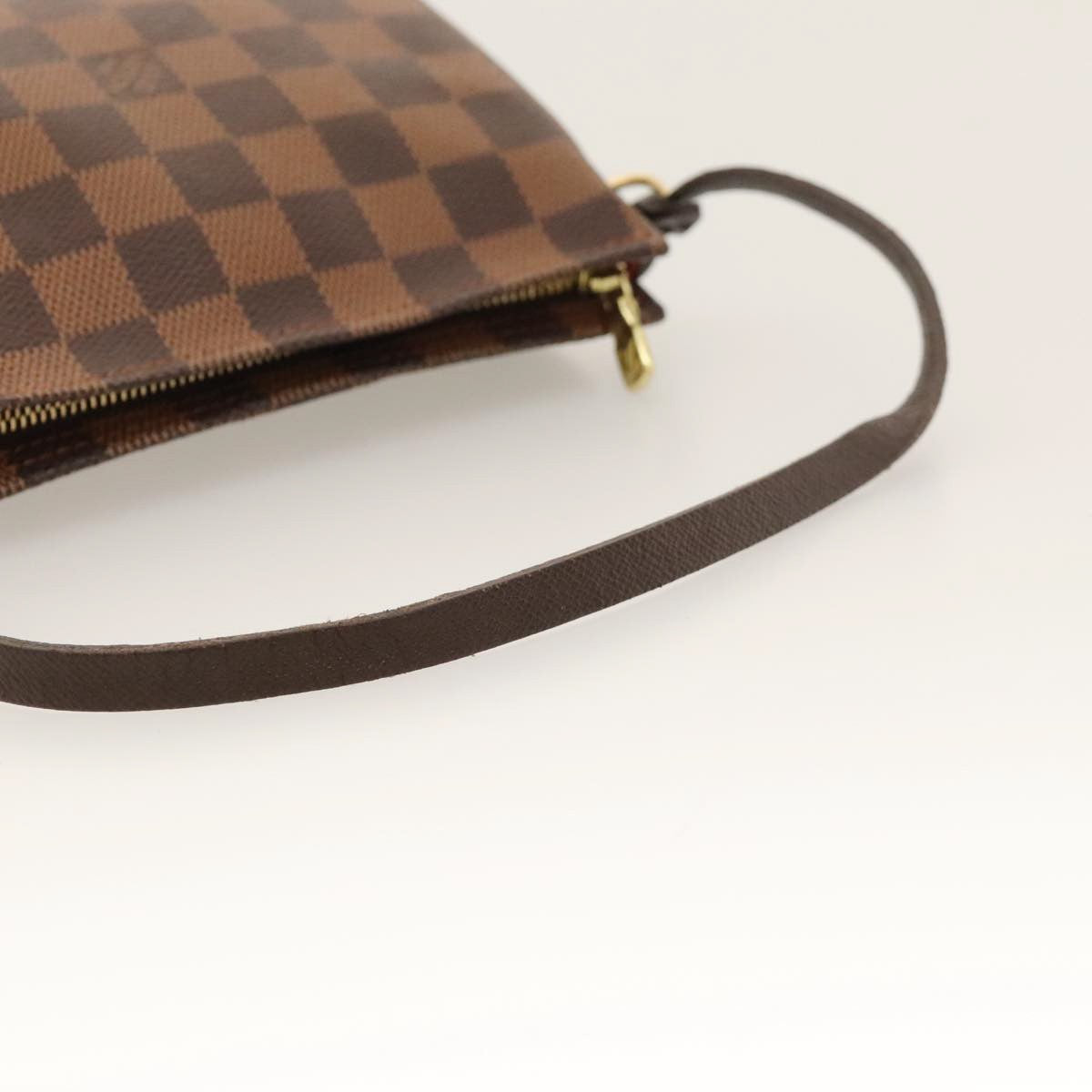 Louis Vuitton Trousse Make Up Bag Damier, BROWN, CANVAS, Clutche & pouche