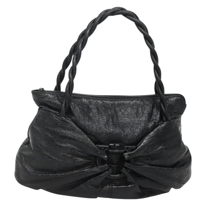 Salvatore Ferragamo Gancini Shoulder Bag Leather, BLACK, LEATHER, Shoulder bag