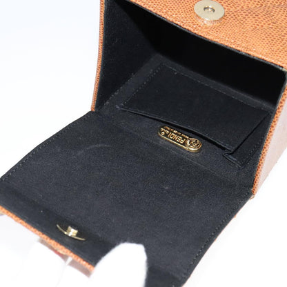 Fendi Vanity Clutch Leather, BROWN, LEATHER, Handbag