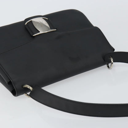 Salvatore Ferragamo Vala Shoulder Bag Patent Leather, BLACK, PATENT_LEATHER, Shoulder bag