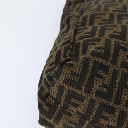 Fendi Open Shopping Tote Zucca Canvas, BROWN, CANVAS, Tote bag