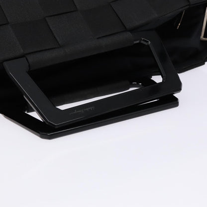 Salvatore Ferragamo Vintage Handbag Canvas, BLACK, CANVAS, Handbag