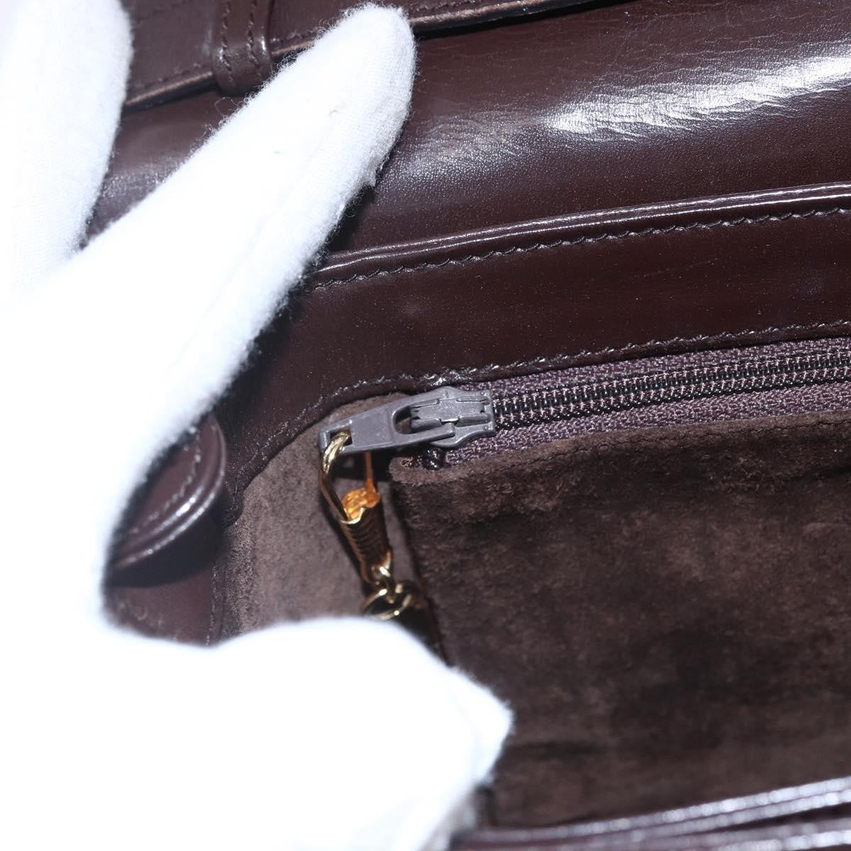 Gucci Vintage Shoulder Bag Leather, BROWN, LEATHER, Shoulder bag