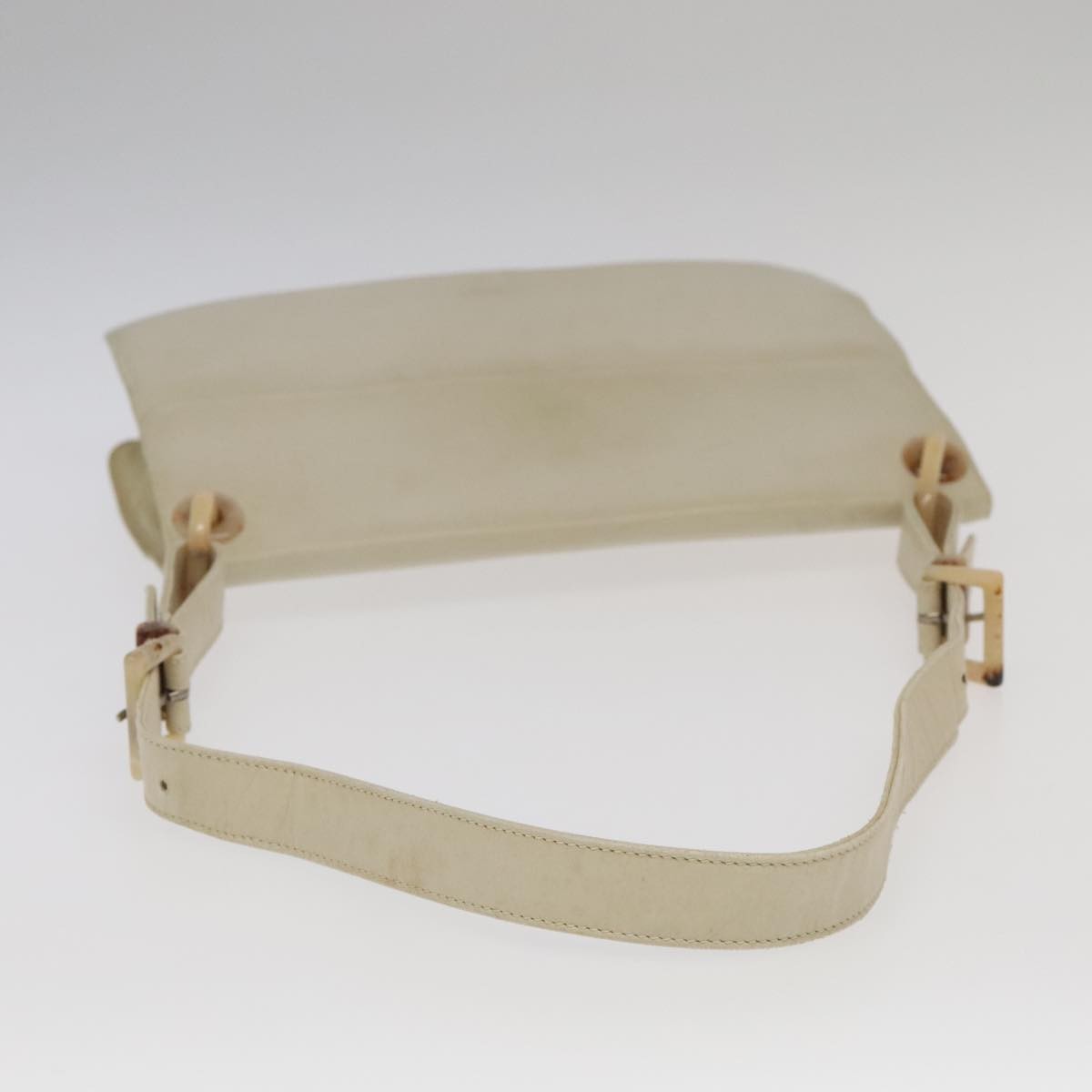 Prada Flap Shoulder Bag Leather, BEIGE, LEATHER, Shoulder bag