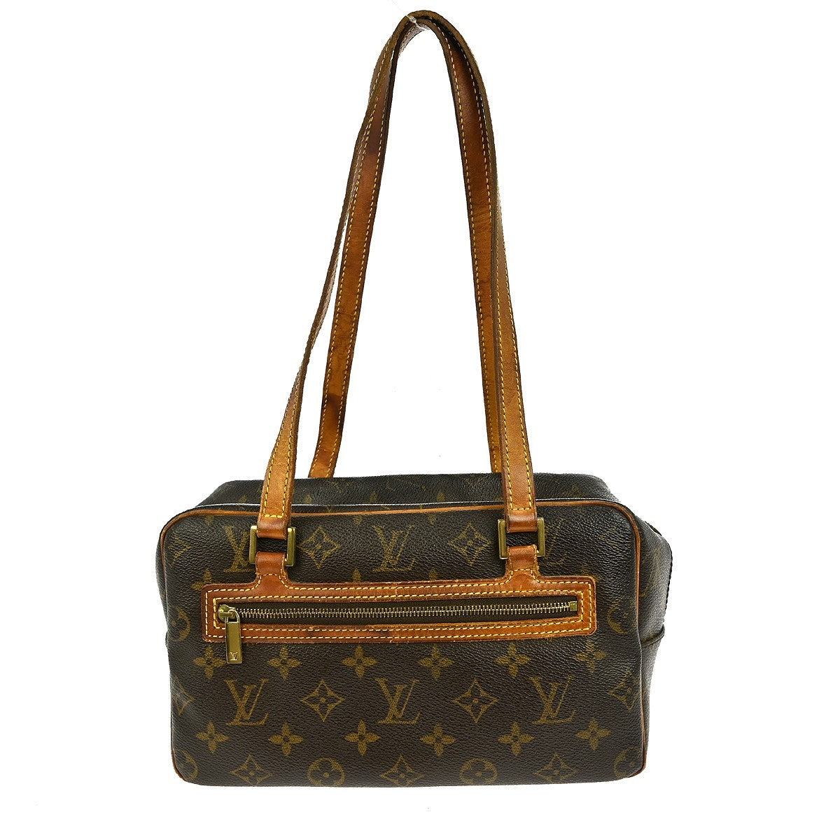 Louis Vuitton Cite Handbag Monogram Canvas, BROWN, CANVAS, Shoulder bag