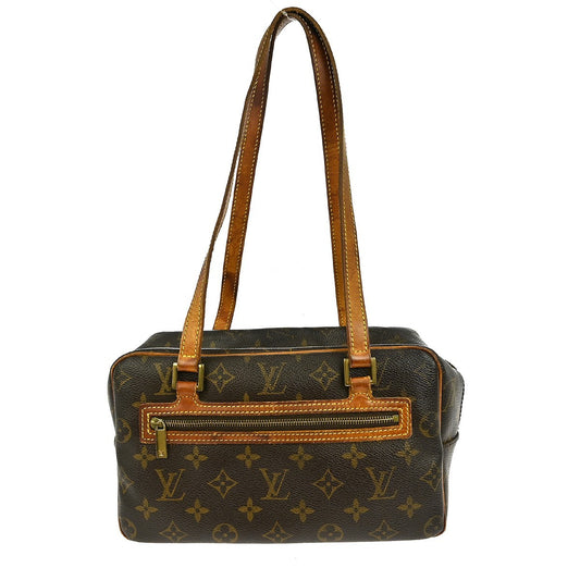 Louis Vuitton Cite Handbag Monogram Canvas, BROWN, CANVAS, Shoulder bag
