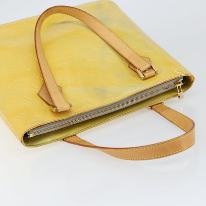 Louis Vuitton Houston Handbag Monogram Vernis, YELLOW, PATENT_LEATHER, Tote bag