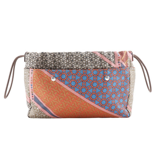 Hermes Fourbi Pouch Silk with Barenia, MULTICOLOUR, SILK, Clutche & pouche