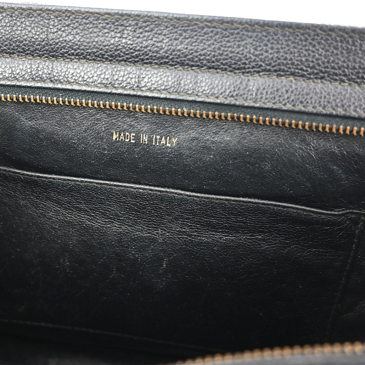 Chanel Vintage CC Lock Tote Leather, BLACK, LEATHER, Tote bag