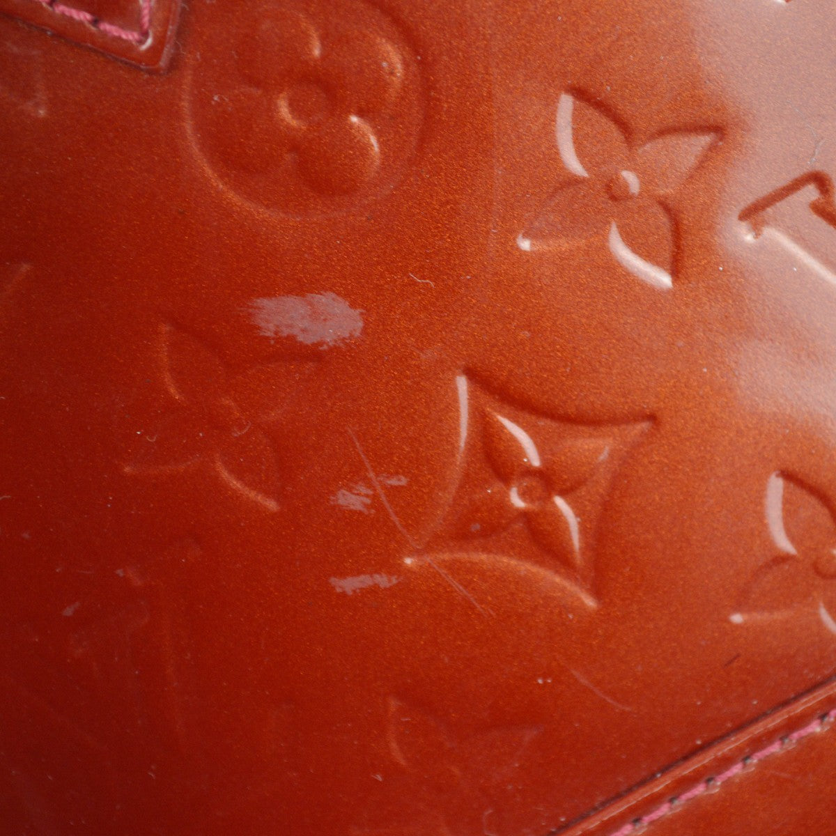 Louis Vuitton Alma Handbag Monogram Vernis, RED, PATENT_LEATHER, Handbag