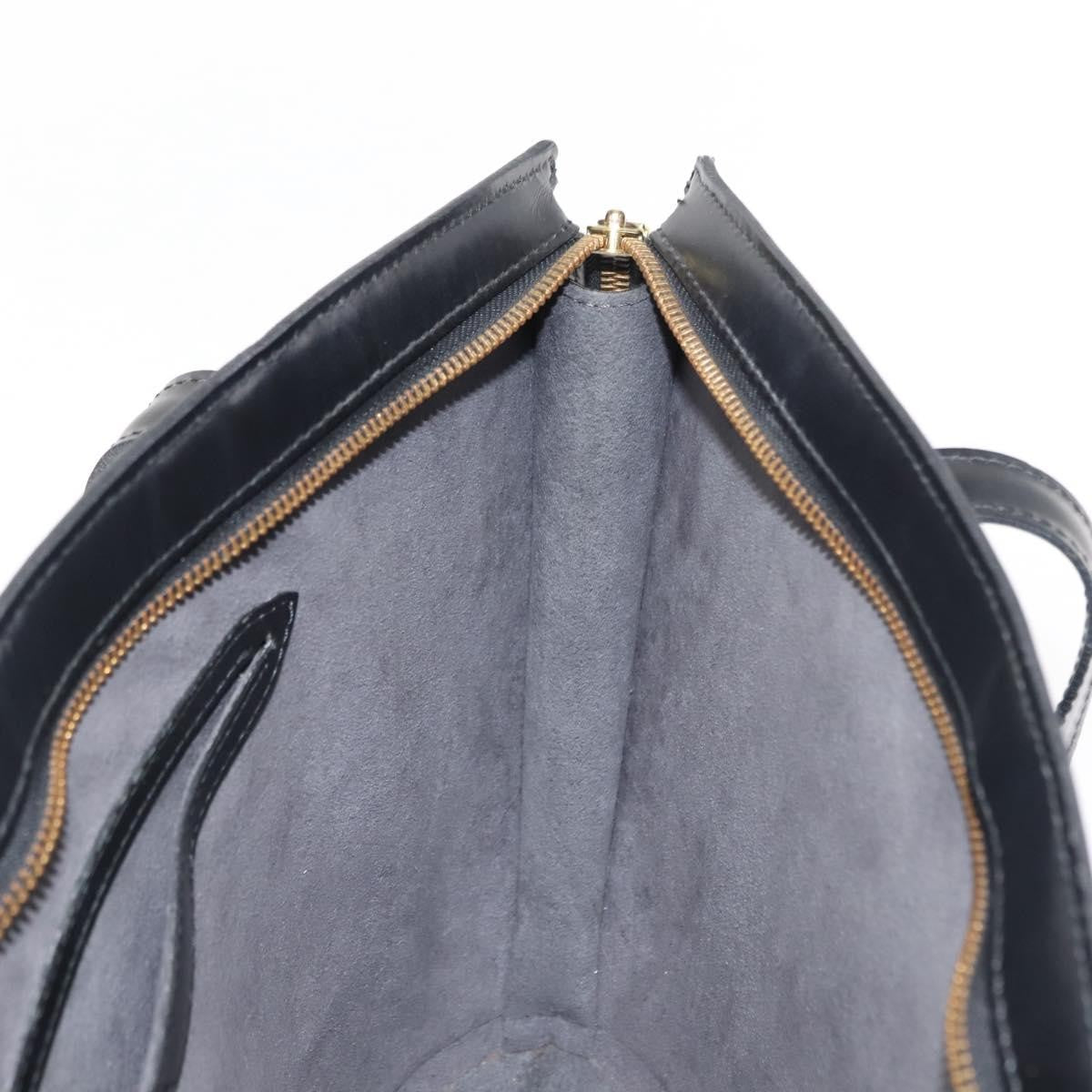 Louis Vuitton Saint Jacques Handbag Epi Leather, BLACK, LEATHER, Shoulder bag