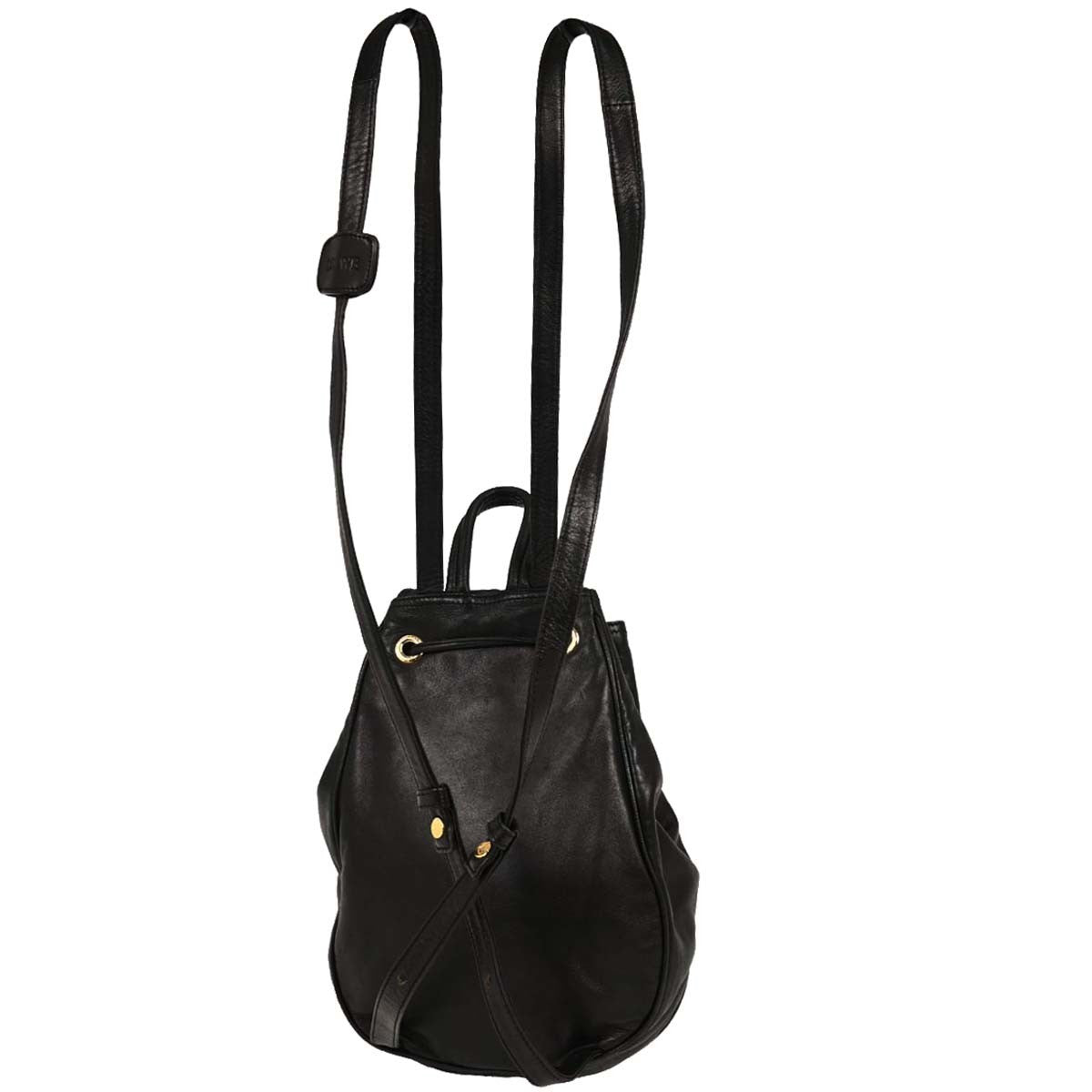 Loewe Anagram Backpack Leather, BLACK, LEATHER, Backpack