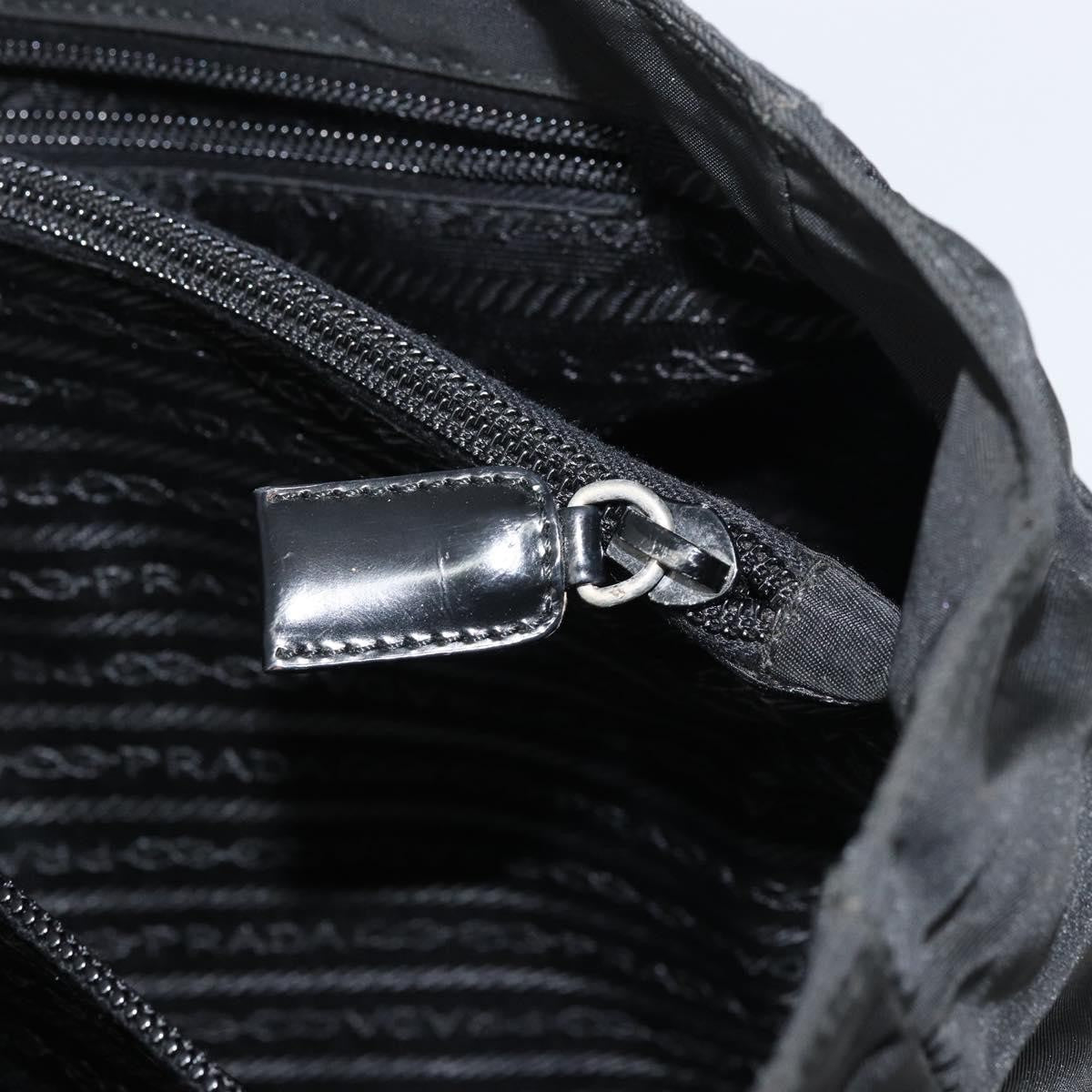 Prada Vintage Zip Tote Tessuto, BLACK, NYLON, Tote bag