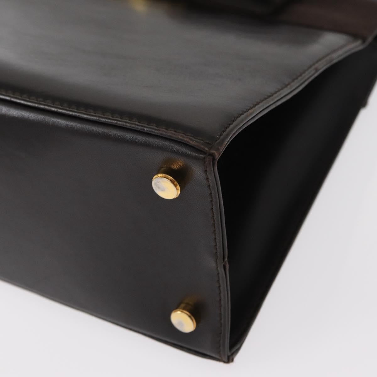 Salvatore Ferragamo Convertible Vara Bow Tote Leather, BROWN, LEATHER, Handbag