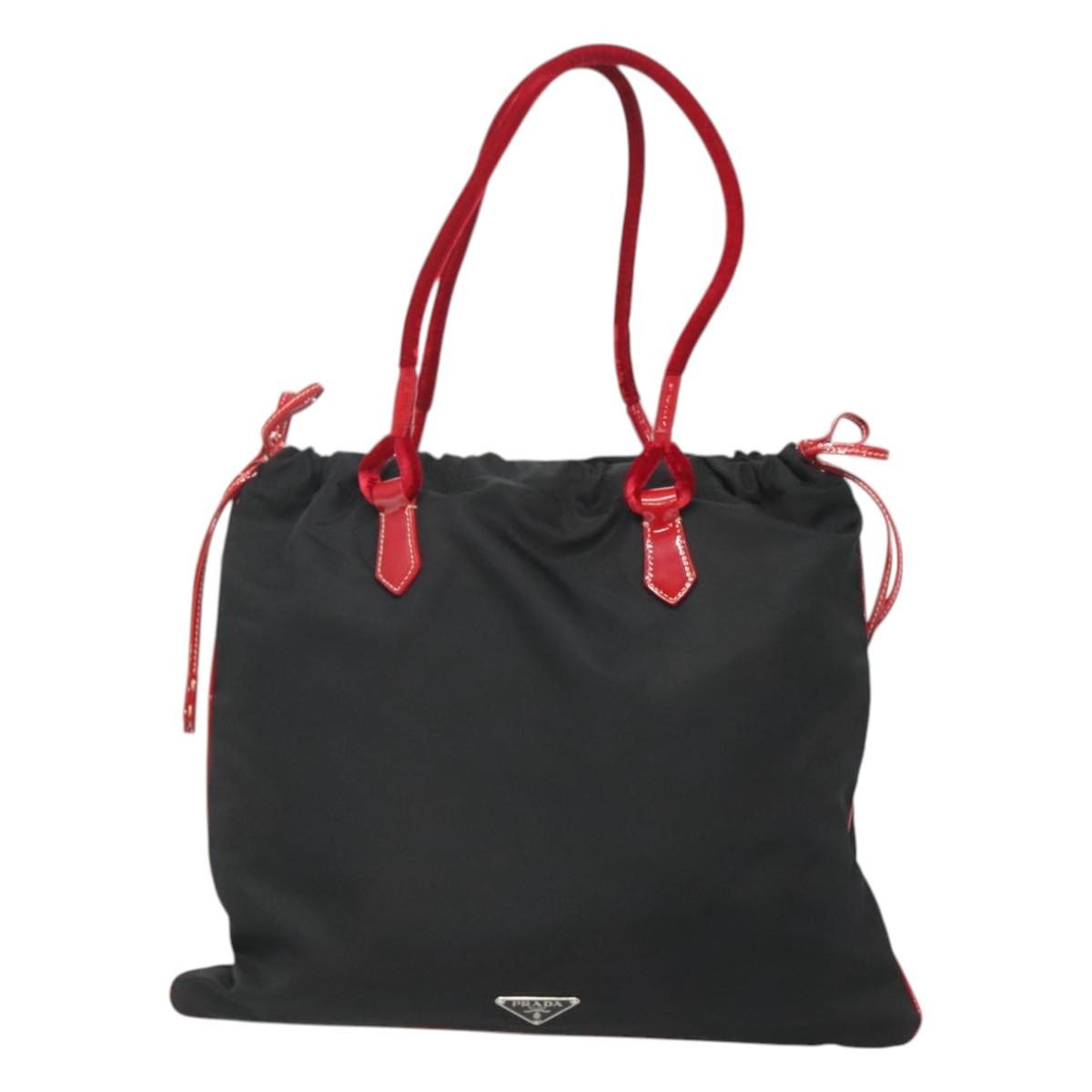 Prada Vintage Tote Tessuto, BLACK, NYLON, Tote bag