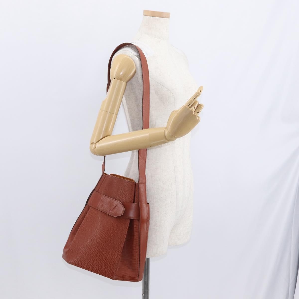 Louis Vuitton Vintage Sac d'Epaule Handbag Epi Leather, BROWN, LEATHER, Shoulder bag