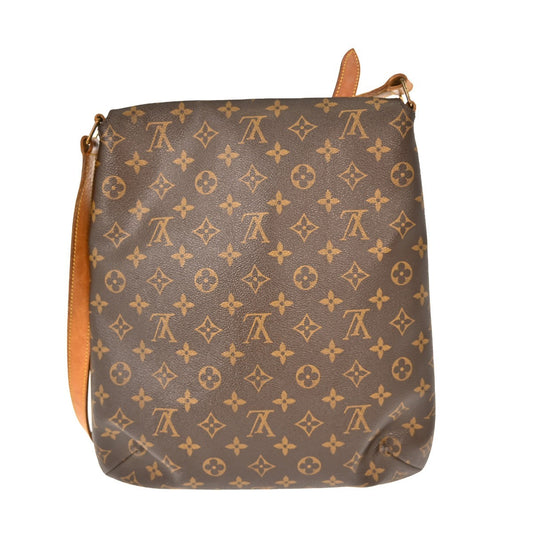 Louis Vuitton Musette Salsa Handbag Monogram Canvas, BROWN, CANVAS, Shoulder bag