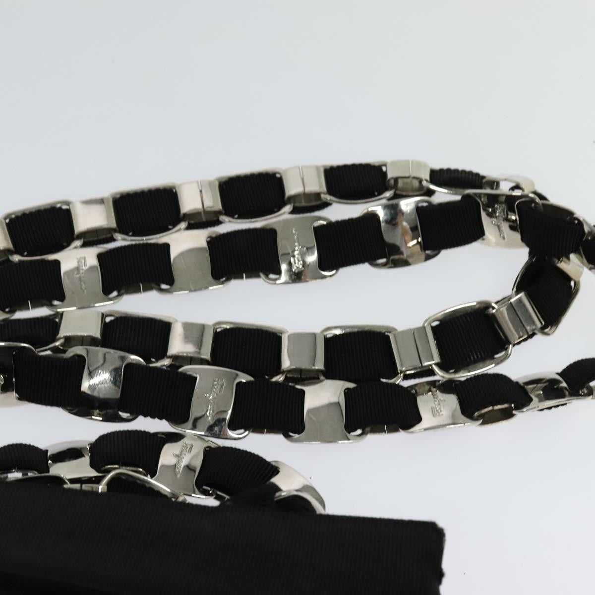 Salvatore Ferragamo Vala Shoulder Bag Canvas, BLACK, CANVAS, Shoulder bag