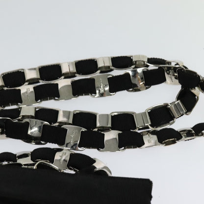 Salvatore Ferragamo Vala Shoulder Bag Canvas, BLACK, CANVAS, Shoulder bag