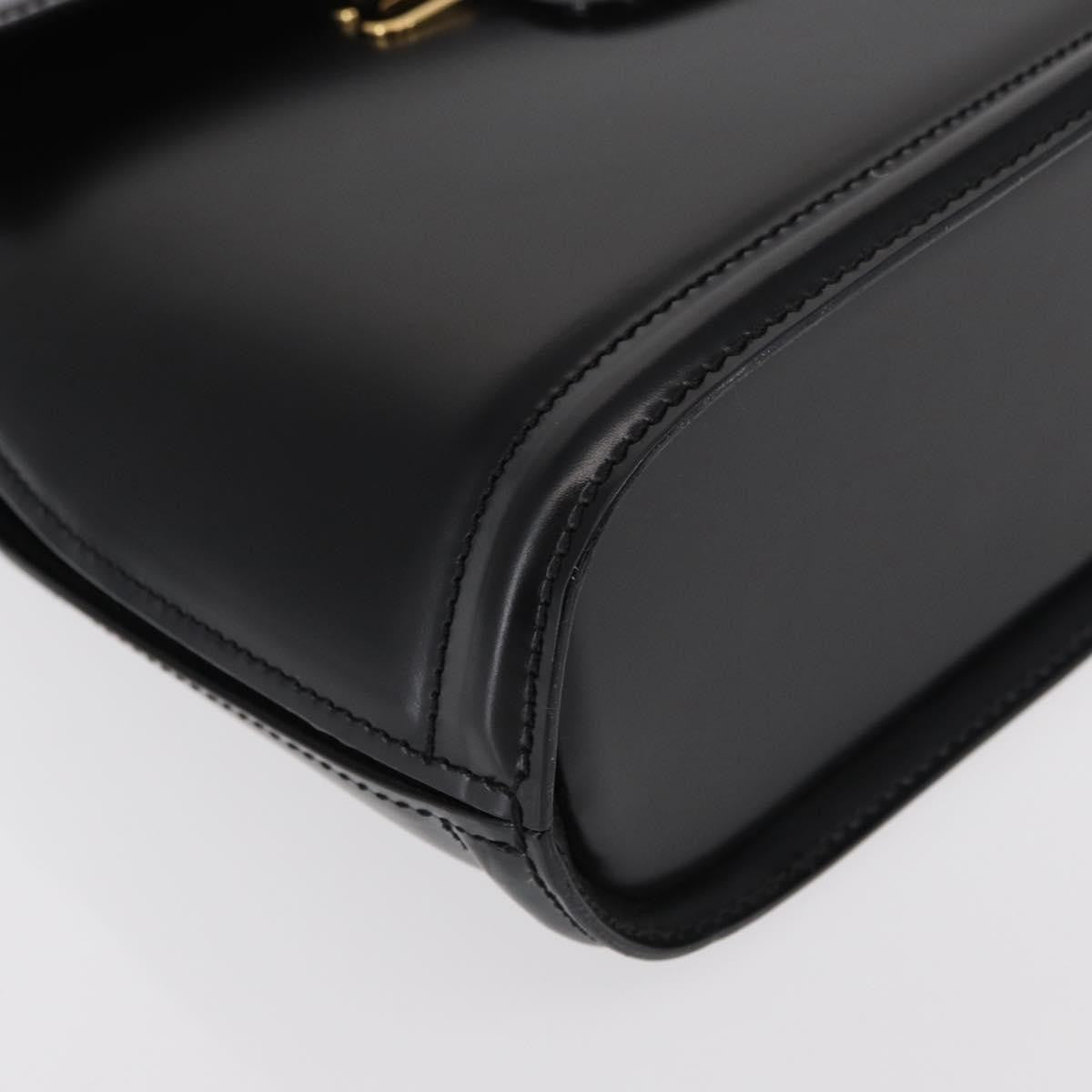 Bally Vintage Shoulder Bag Leather, BLACK, LEATHER, Shoulder bag