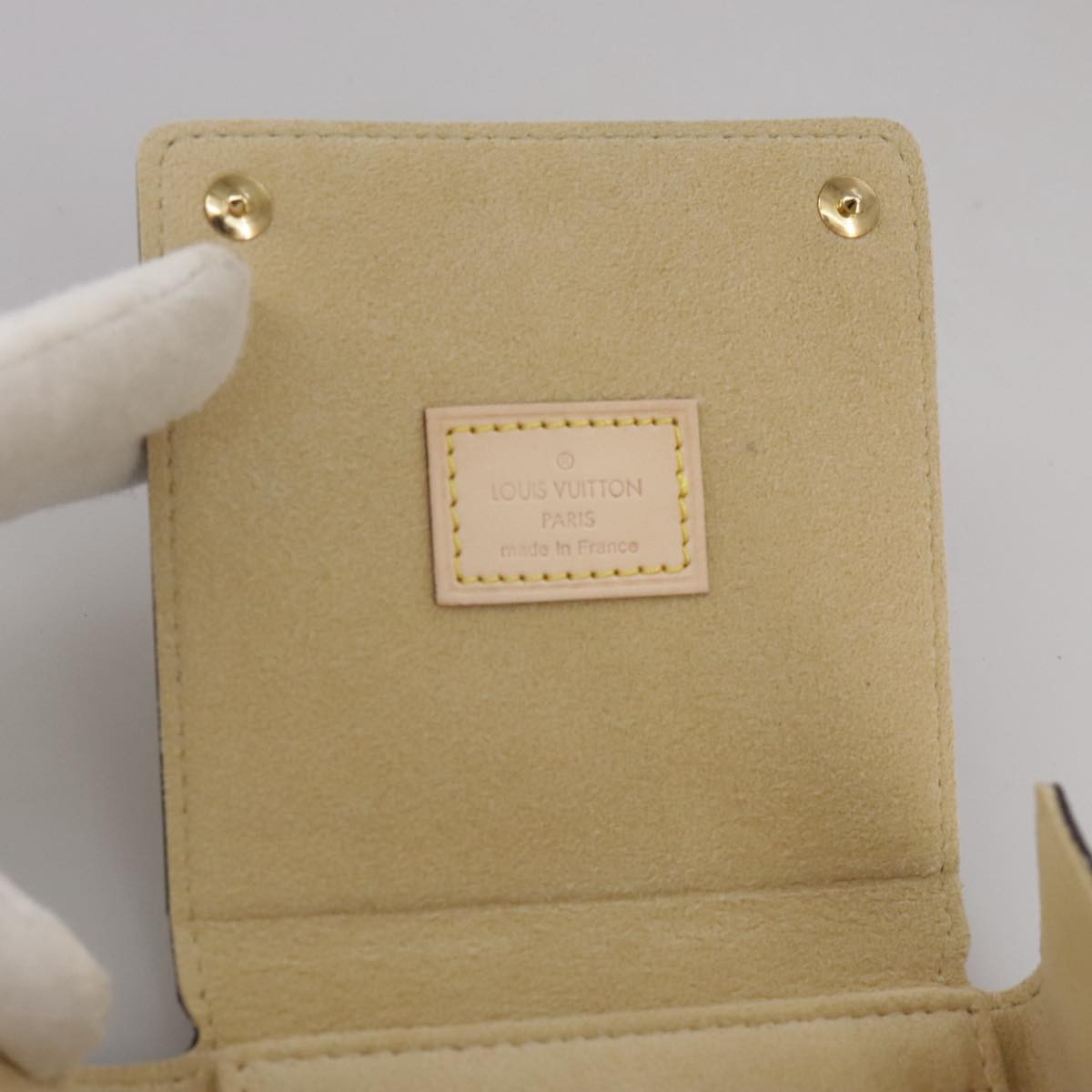 Louis Vuitton CASE JEWELRY BOX Canvas, BROWN, CANVAS, Wallets